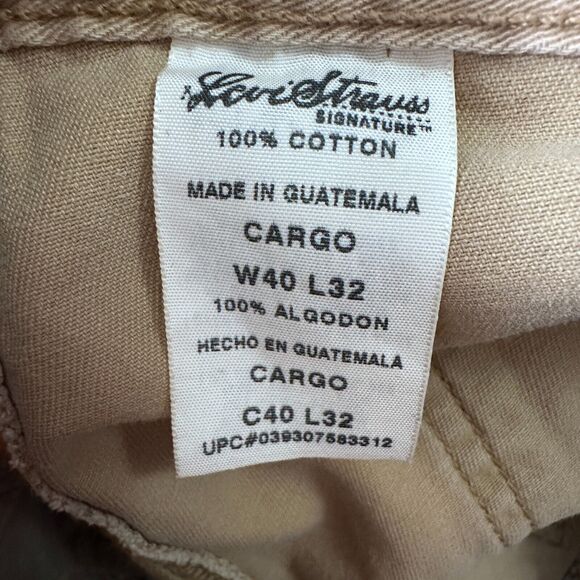 Vintage Levi's Cargo Loose Skater Pants Men’s 40 x 32 Khaki Beige Y2K 2004 New - Picture 7 of 11